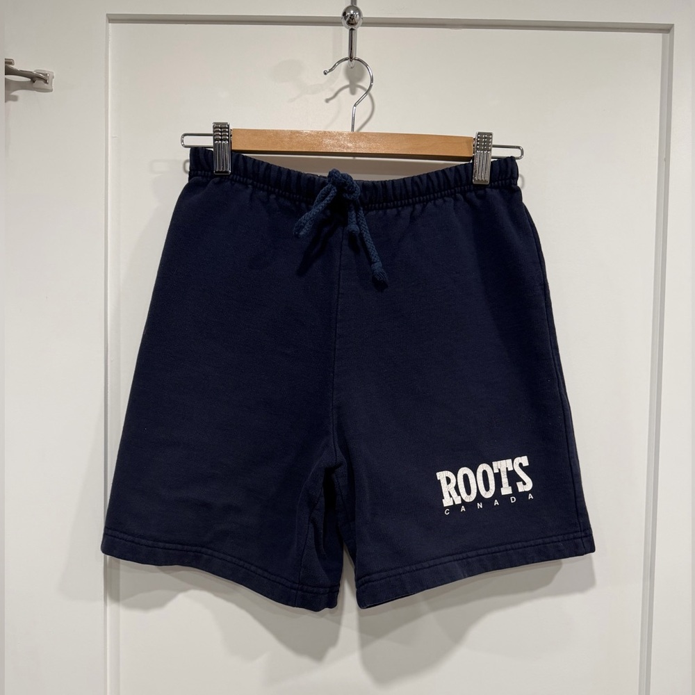 Roots Kid’s Navy Blue Sweat Shorts w/Logo